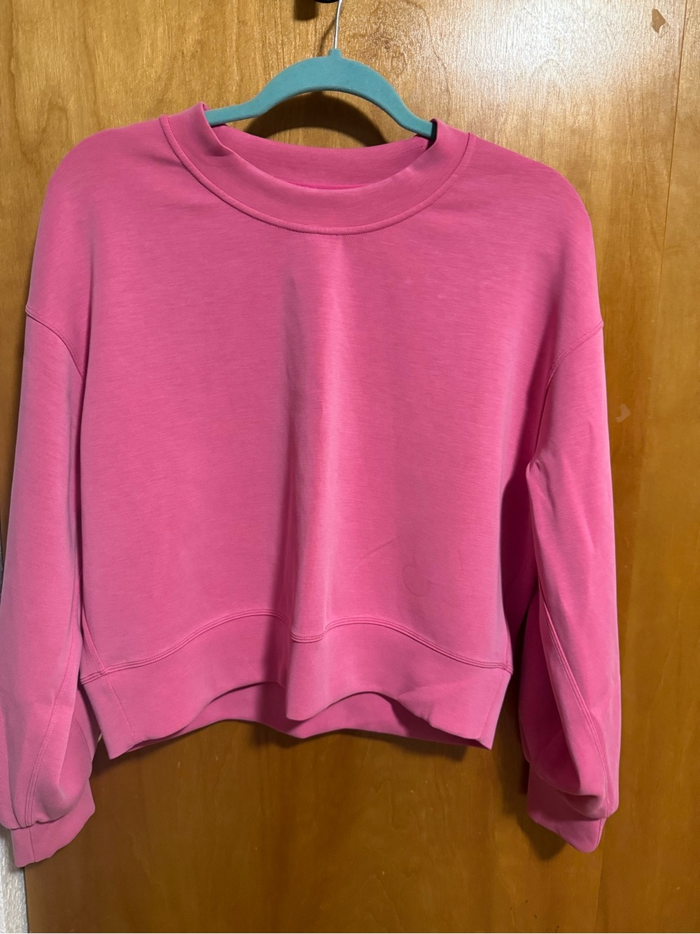 lululemon athletica Rose Pink Cropped Crewneck Sweatshirt